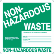 Preview of Non-Hazardous Waste Label